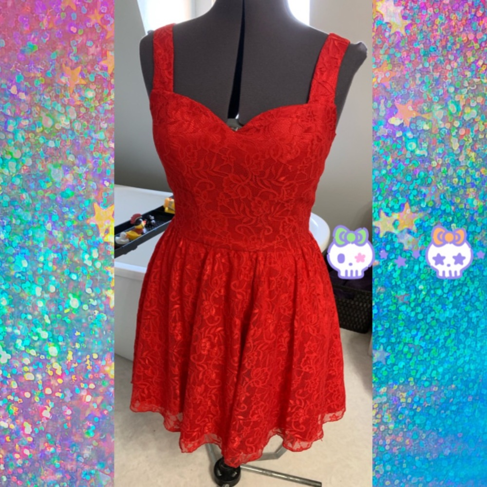Red Lace Dress